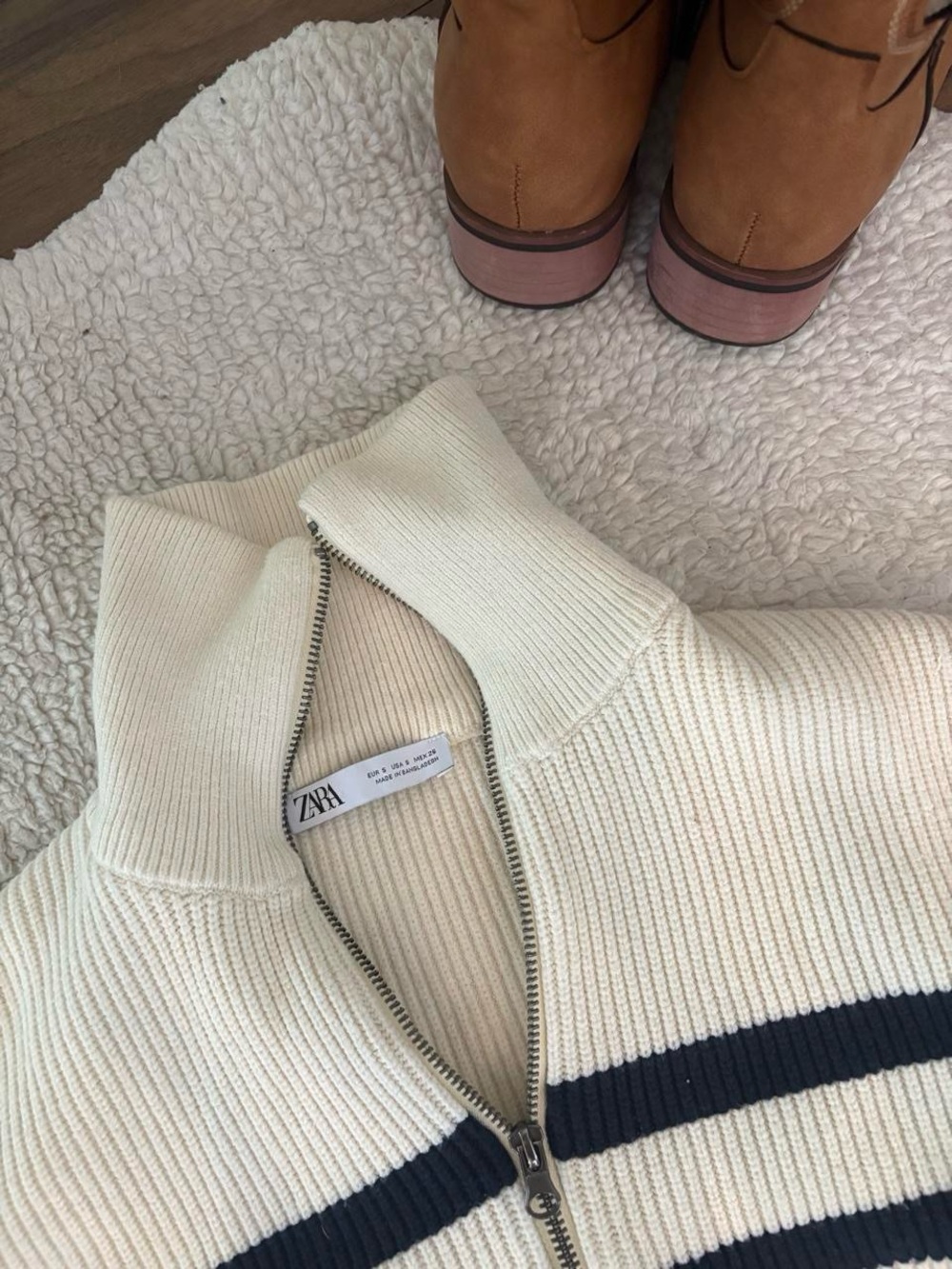 🤎ZARA STRIPPED SLEEVELESS KNIT SWEATER VEST - Picture 5 of 5